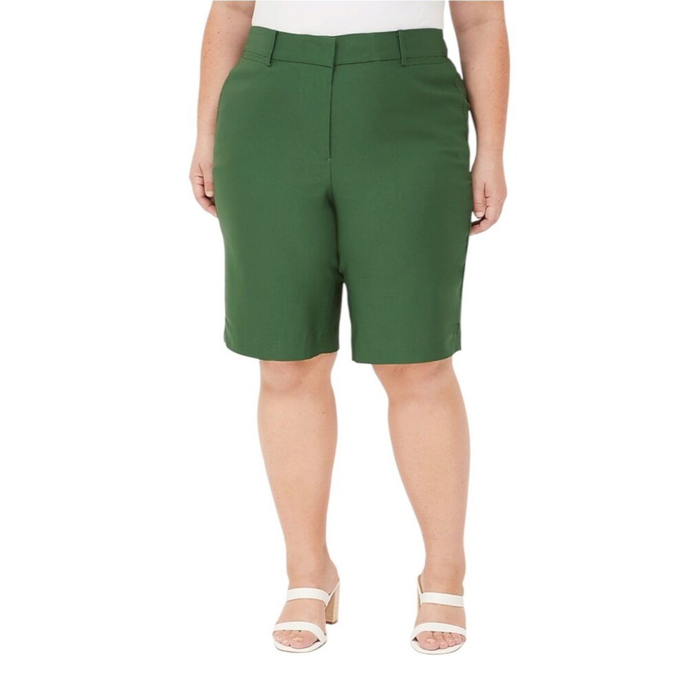 Lane Bryant 4 Season Bermuda Shorts Eden Green Size 22